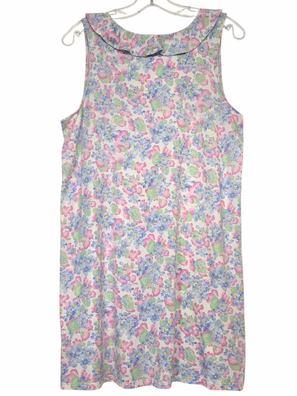 Lauren Ralph Lauren Black Label Floral Nightgown Sleep Dress M Cotton Viscose - Picture 11 of 13
